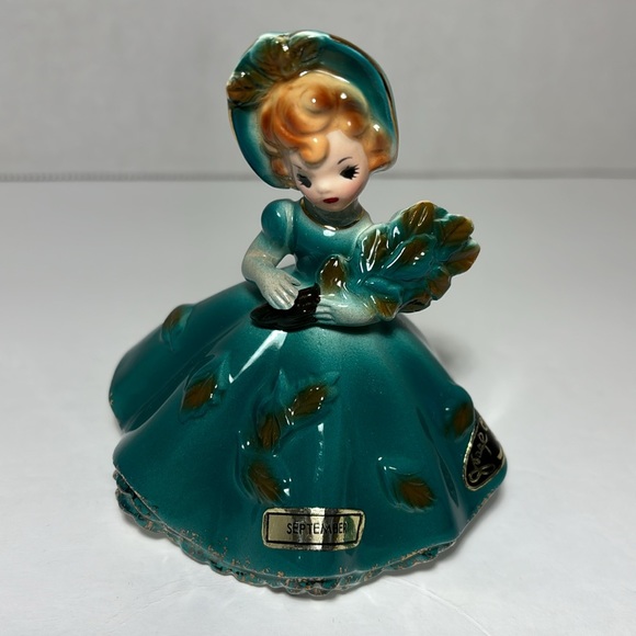 Josef Originals September Birthday Girl Figurine VTG Japan Birthday Of The Mnth - Picture 3 of 11